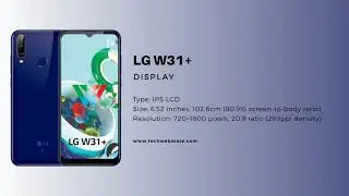 LG W31+ Price and Full Specification