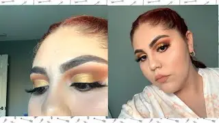 Burnt Orange with Gold Cut Crease | Makeup by Vane