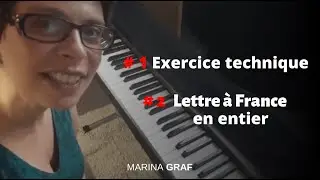 #50 Exercice technique - Jouer Lettre à France (M.Polnareff) au piano