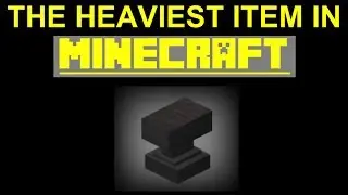 What is the heaviest item in Minecraft?