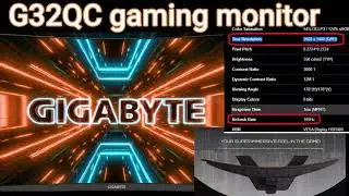 Gigabyte Q32QC gaming monitor curve unbox| 20k Pl...us