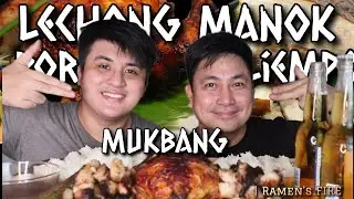 MUKBANG LECHON MANOK /PORK LIEMPO WITH MARK ANTHONY CAING| BY RAMENS FIRE
