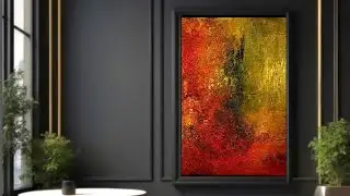 Textured Abstract Art: Bringing WARMTH to DARKNESS (564)