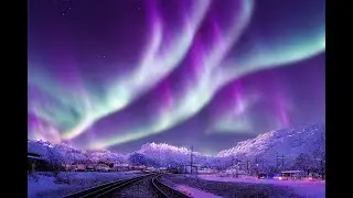 Meditation with Magical Aurora Borealis & Ambient music