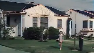 Los Angeles 1940s, Residential Area in color.