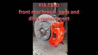 KIA CEED front rear brake pads and discs replacement DIY