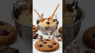 Miniature workers making giant cookies #shorts #Smallengineer #smallworkers #Miniatureworkers