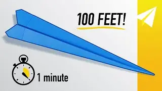 Fold an EASY Paper Airplane in 1 Minute! &mdash; Competition Winner!