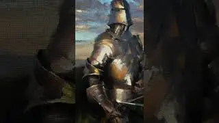 Oil Painting &ndash; Sunset on Steel 🧲 | When Metal Meets Golden Light