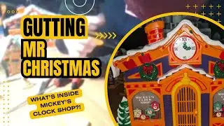 What's Inside Mickey's Clock Shop?! The Grinch Guts Mr Christmas