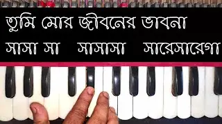 Tumi Mor Jiboner Vabona Harmonium Lesson