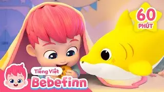 [Top 3] Cá Mập Con và hơn thế nữa | Hoạt hình 3D | Bebefinn Tiếng Việt - Nhạc thiếu nhi