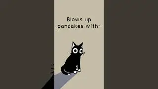 Blows up pancakes with mind #memeanimation #cuteanimals #meme #animation