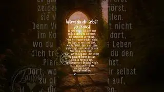 Wenn du dir selbst vertraust 🫶, dein Weg entsteht im Gehen