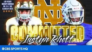 4 Star CB Justyn Rhett Commits to Notre Dame | CBS Sports HQ