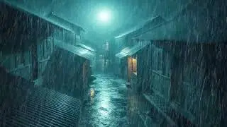 Rain noises for sleep – Powerful Heavy Rain on Metal Roof for Instant Insomnia Relief & Deep Rest