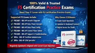 100% Valid and Trusted F5 Certification Practice Exams.