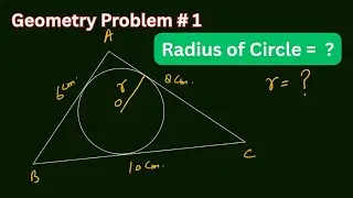 Geometry HOTS Problem #1 | Olympiad Maths | A triangle inscribed a circle | Achook Maths 