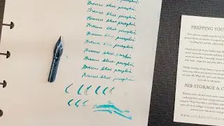Unboxing and testing the Brause blue pumpkin nib