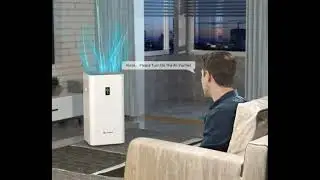 Lifubide Large Room Air Purifier, With 2 PCS H13 True HEPA,3000 Sq.Ft Coverage,24dB