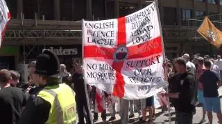 Official Video's EDL March Newcastle Upon Tyne in May 2013 - English Defence League Rally