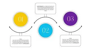 3-Step easy and minimal infographic #powerpoint