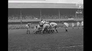 CORK CONSTITUTION FC'S TOM KIERNAN EQUALISES IRELAND V ENGLAND 1967 FIVE NATIONS RUGBY MATCH