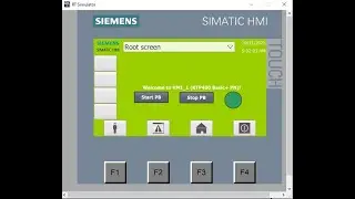 HMI Hardware configuration and Simple Project Simulation إنشاء ومحاكاة شاشة تفاعلية مع PLC