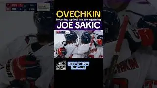 #Ovechkin! Hat Trick, 4 points, and passes Sakic for 10th in all time NHL scoring! #NHL #hockey #fyp
