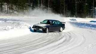 Ice Racing BMW 325i E36 onboard