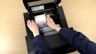 Loading Roll Paper in the Printer (CW-D6000/CW-D6500 Series Peeler Model)