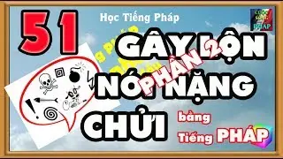 Lớp Học Tiếng Pháp : GÂY LỘN, NÓI NẶNG và CHỬI THỀ bằng tiếng Pháp (Phần 2) - Bài số 51