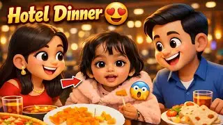 Hotel virat Dinner 😍 Aur Bachhi ka Cute Reaction 😲 | Family Vlog#shorts #ytshort #trending #viral
