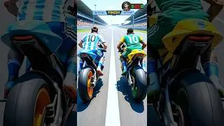 Messi and Neymar's bike racing 🏍️ Who will win? #shorts #messi #neymar