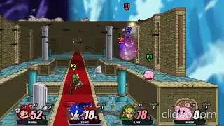 Mario vs Sonic vs Link vs Kirby