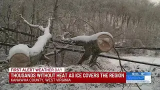 Thousands without heat as ice covers the region