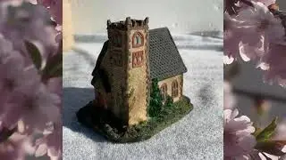 Dept 56 Dicken's Village Miniatures - Norman Church - Cold Cast Porcelain 1986