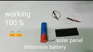 how to charge lithiumion battery from solar panel and  diode / must watch# working#free energy