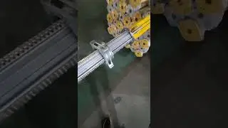 Aluminum shoring prop nut works fluently on the thread  # aluminumopr  #aluminumshoringprop