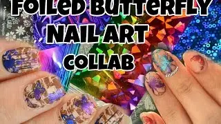 Foiled Stamping | Butterfly Nail Art | Collab With Gelulicious