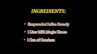 Emperador Coffee Choco Mixture. 3 Ingredients Only !! 😁