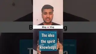 between different blog and vlog #shorts #sauravjoshivlogs