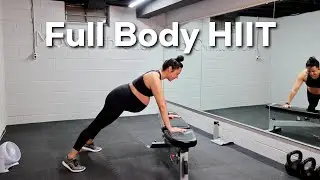 Full Body Pregnancy HIIT, Interval & Labor Prep Workout (3rd Trimester) - Move with Char