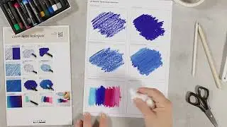 How to create colour gradations with oil pastels.