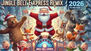 Jingle Bells Christmas Song 🎄 Animal Circus Train & Baby Dance | Kids Songs