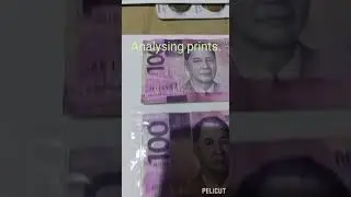 PHP ₱100, The cutting error billnote's show.