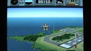 Pilotwings for the Super Nintendo Entertainment System (S.N.E.S.): 'Rocketbelt' (jet-pack) game