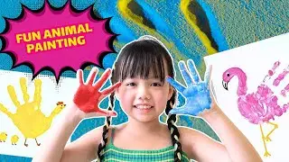 Learn Animal Names with Genie | Easy Handprint Art for Kids