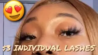 HOW TO TURN STRIP LASHES INTO INDIVIDUALS 😍 BADDIE ON A BUDGET | chiiix3