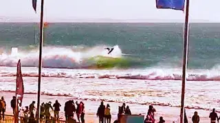 Filipe Toledo's big air at 2022 Portugal Pro Supertubos (Day 4)